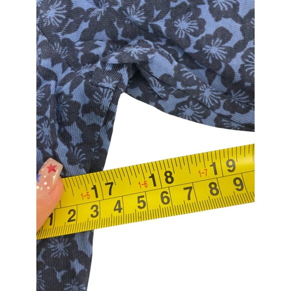 Boden Womens Jersey Midi Dress UK 12 US 8 Blue Floral Scoop Neck D0282 NWT - Picture 9 of 12